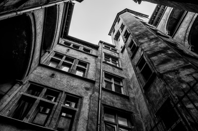 Cour intérieure du Vieux Lyon dans le quartier Saint-Jean
